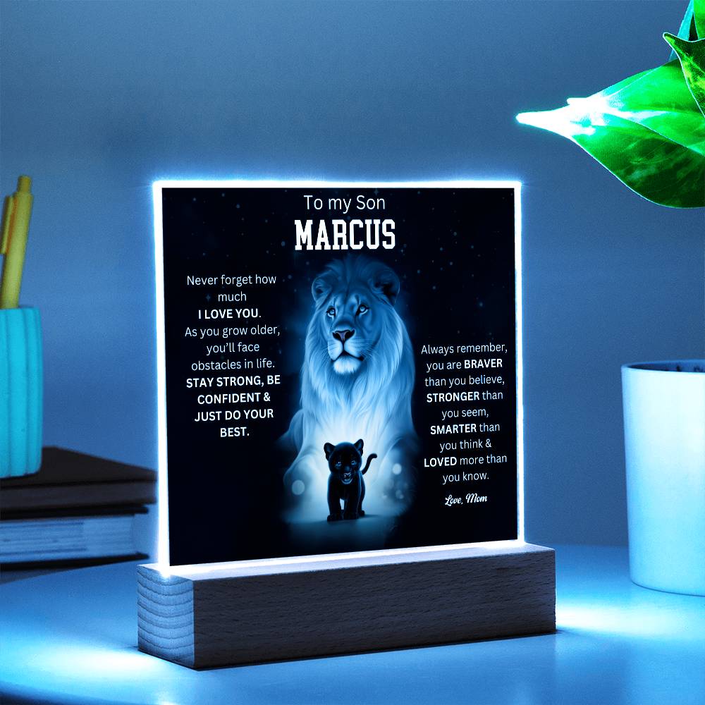 To My Son Acrylic Plaque Gift From Mom 4