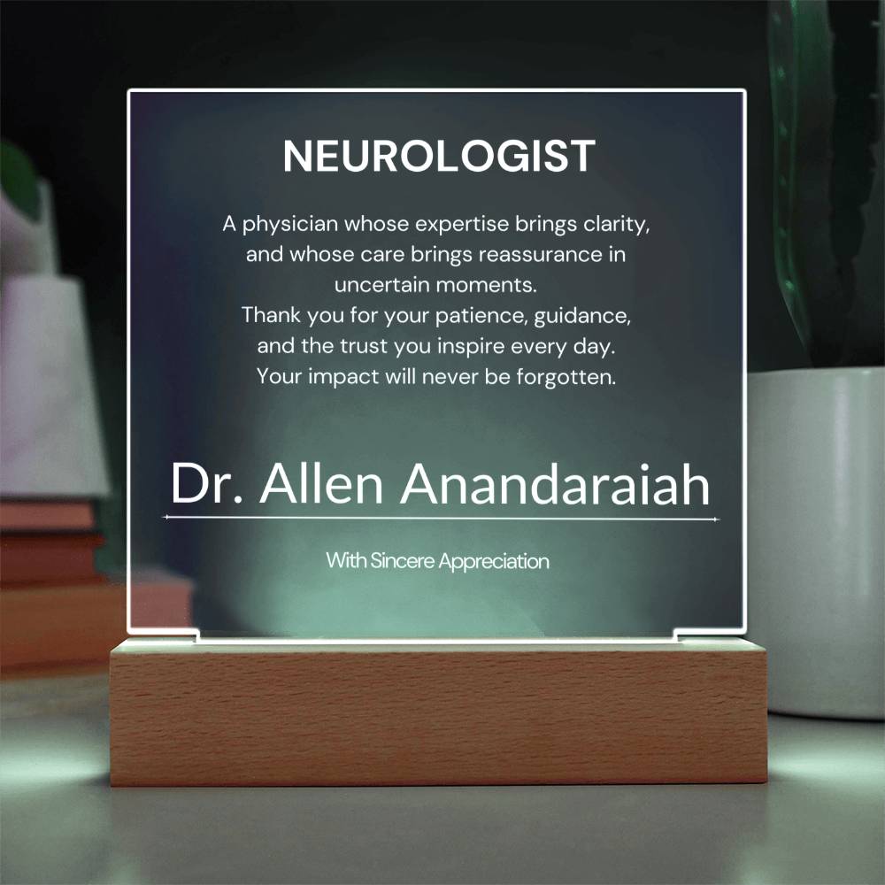 Neurologist Appreciation Gift from Patient