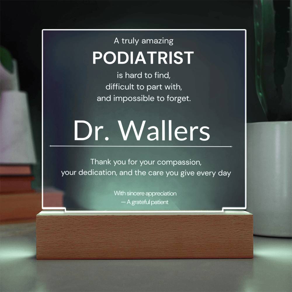 Personalized Podiatrist Appreciation Gift from Patient