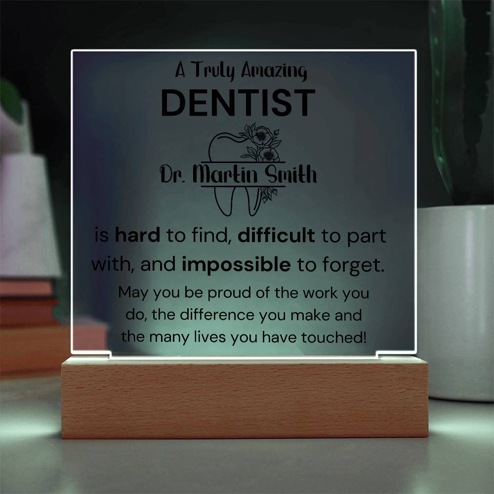 Gift For Dentist Personalized Acrylic Plaque 2