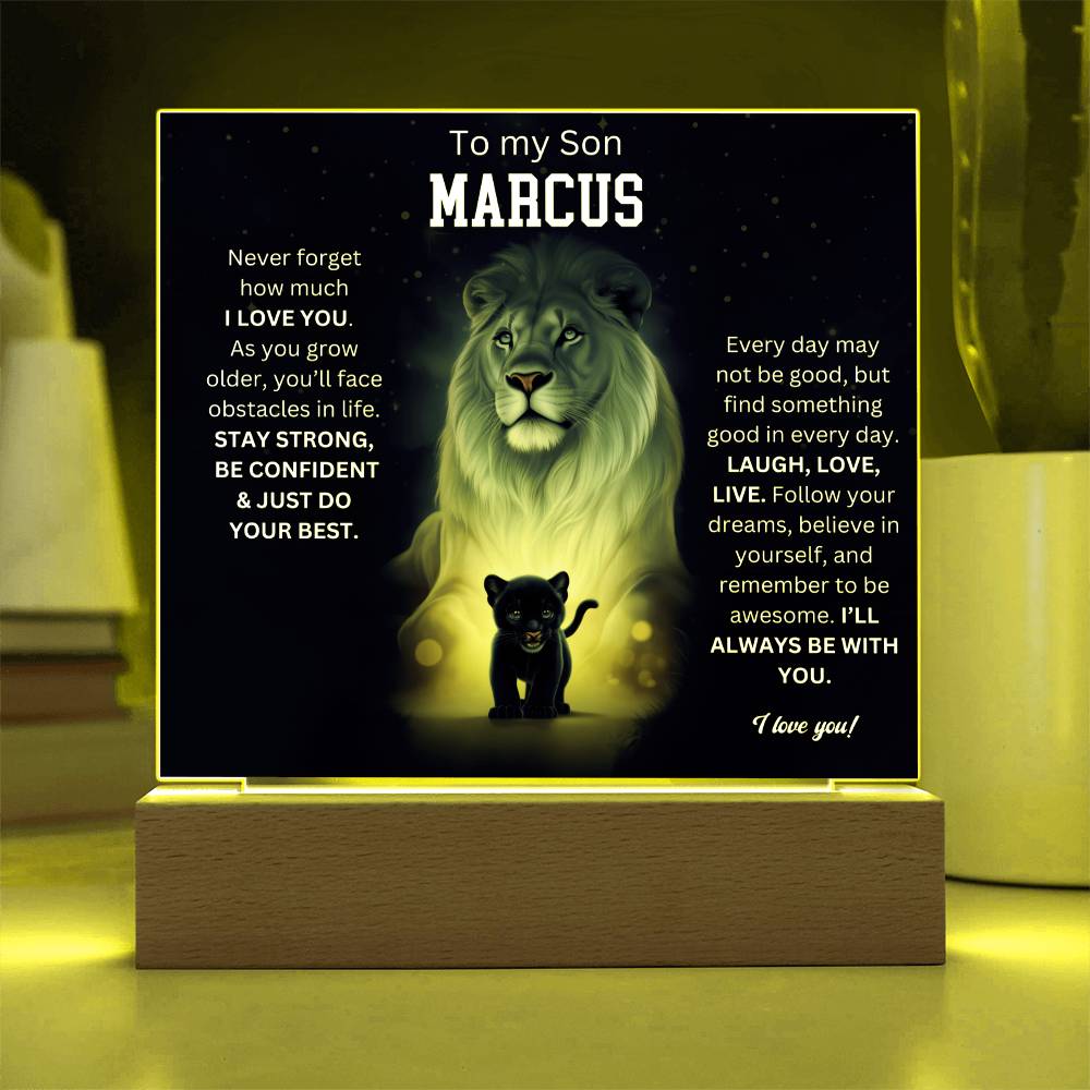To My Son Acrylic Plaque Gift From Mom 5