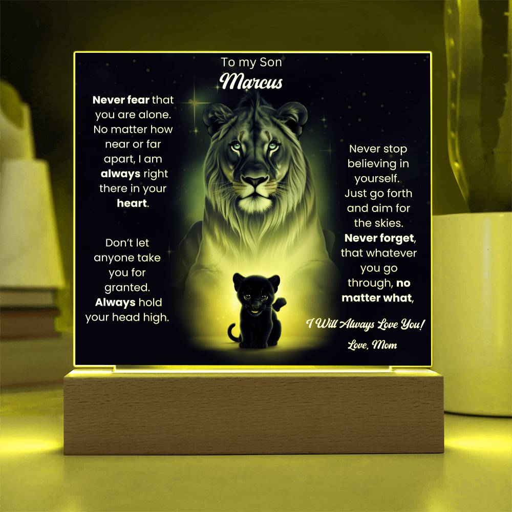 To My Son Acrylic Plaque Gift From Mom 8