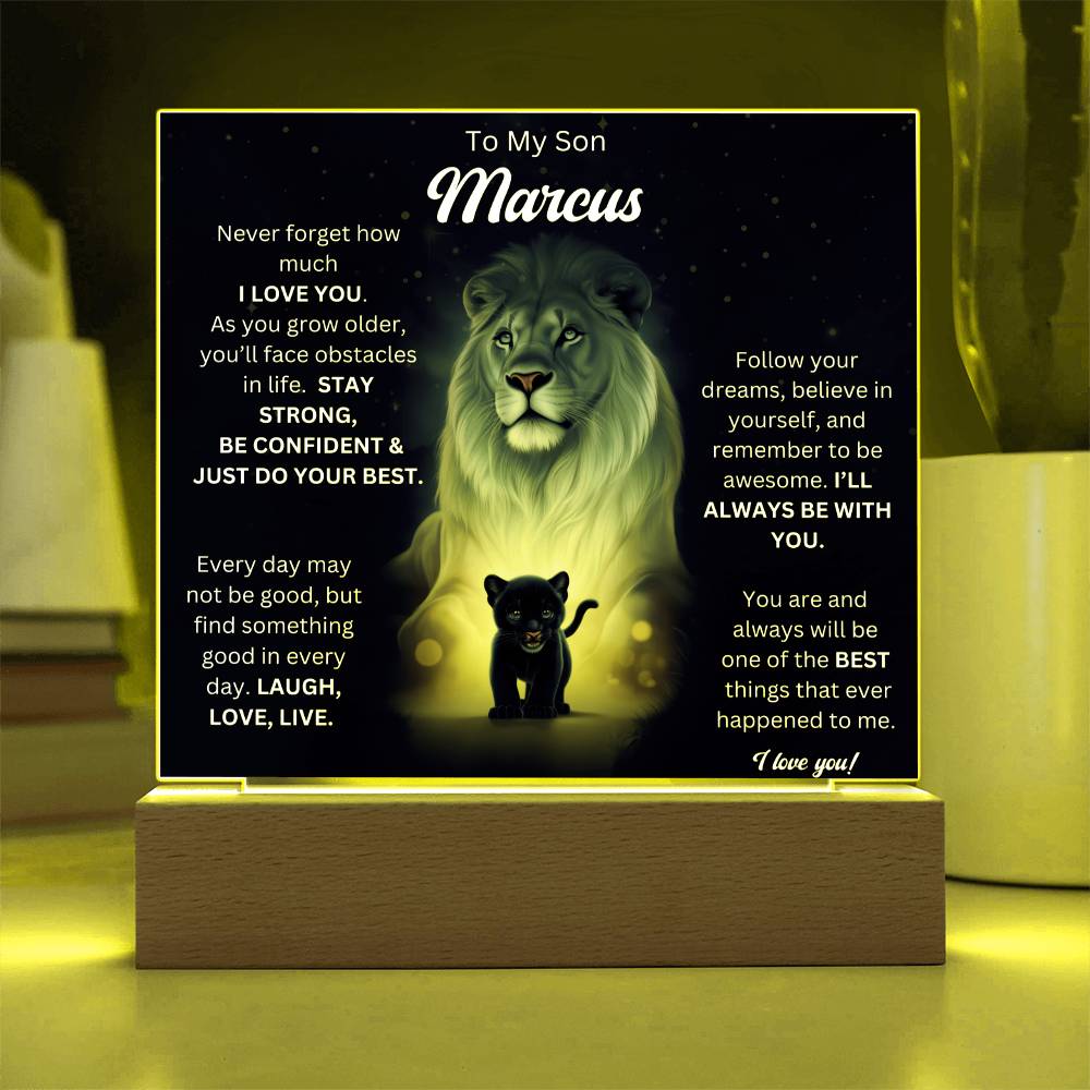 To My Son Acrylic Plaque Gift From Mom 6