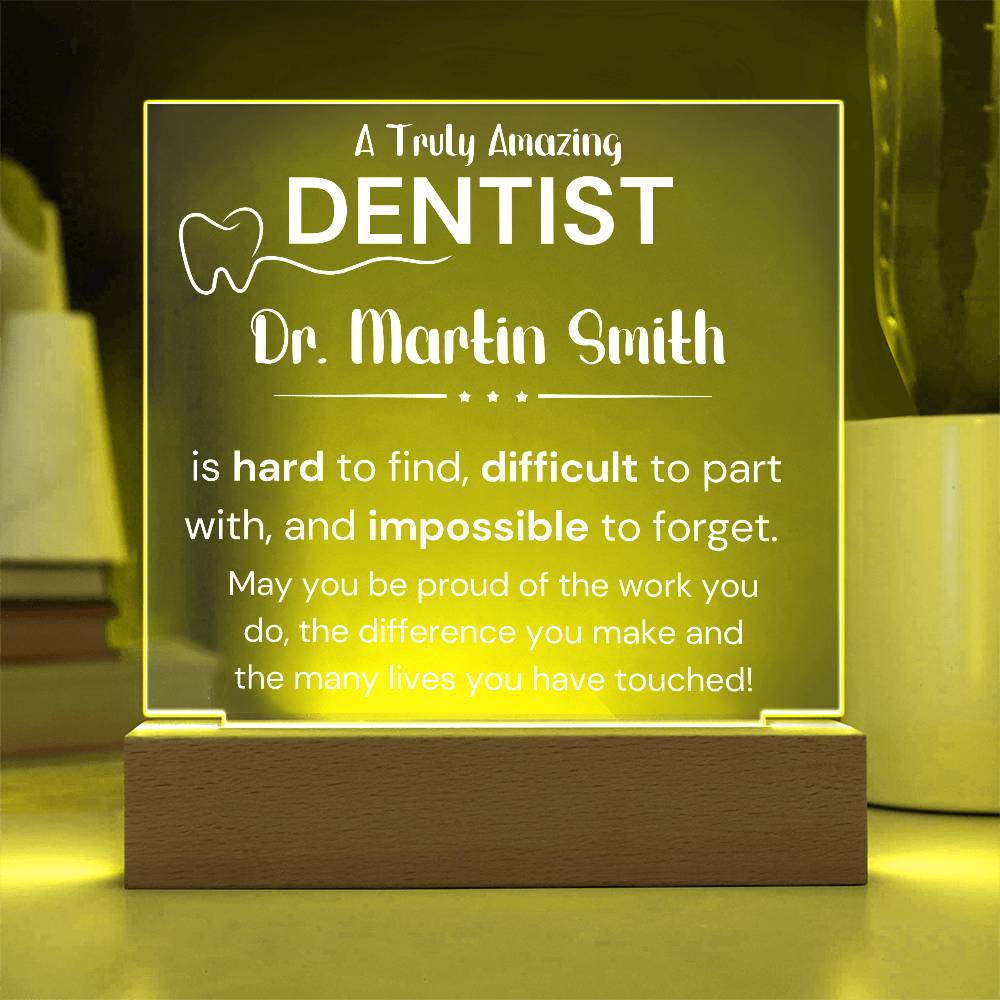 Gift For Dentist Personalized Acrylic Plaque 1