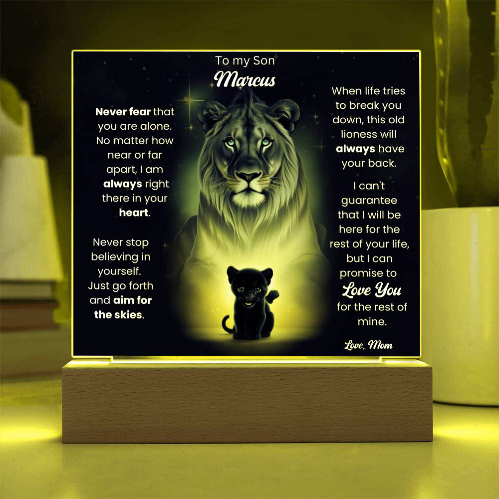 To My Son Acrylic Plaque Gift From Mom 9