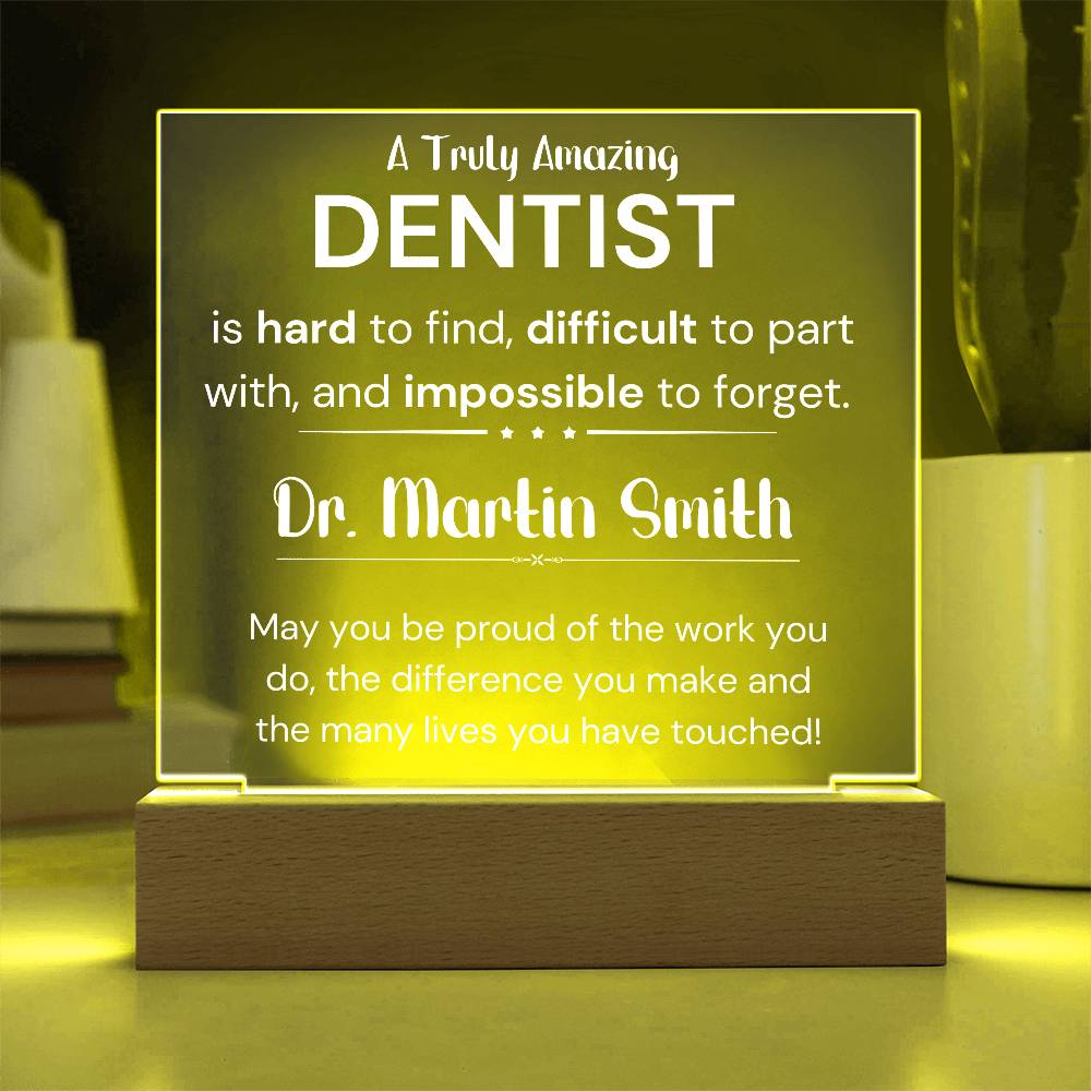 Gift For Dentist Personalized Acrylic Plaque 3