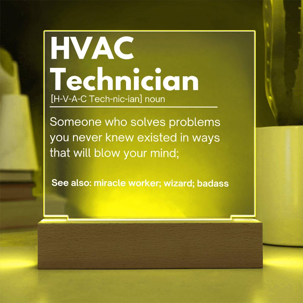 HVAC Technician Personalized Gift Acrylic Plaque1
