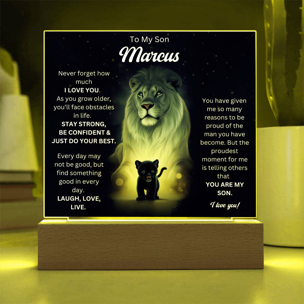 To My Son Acrylic Plaque Gift From Mom 7