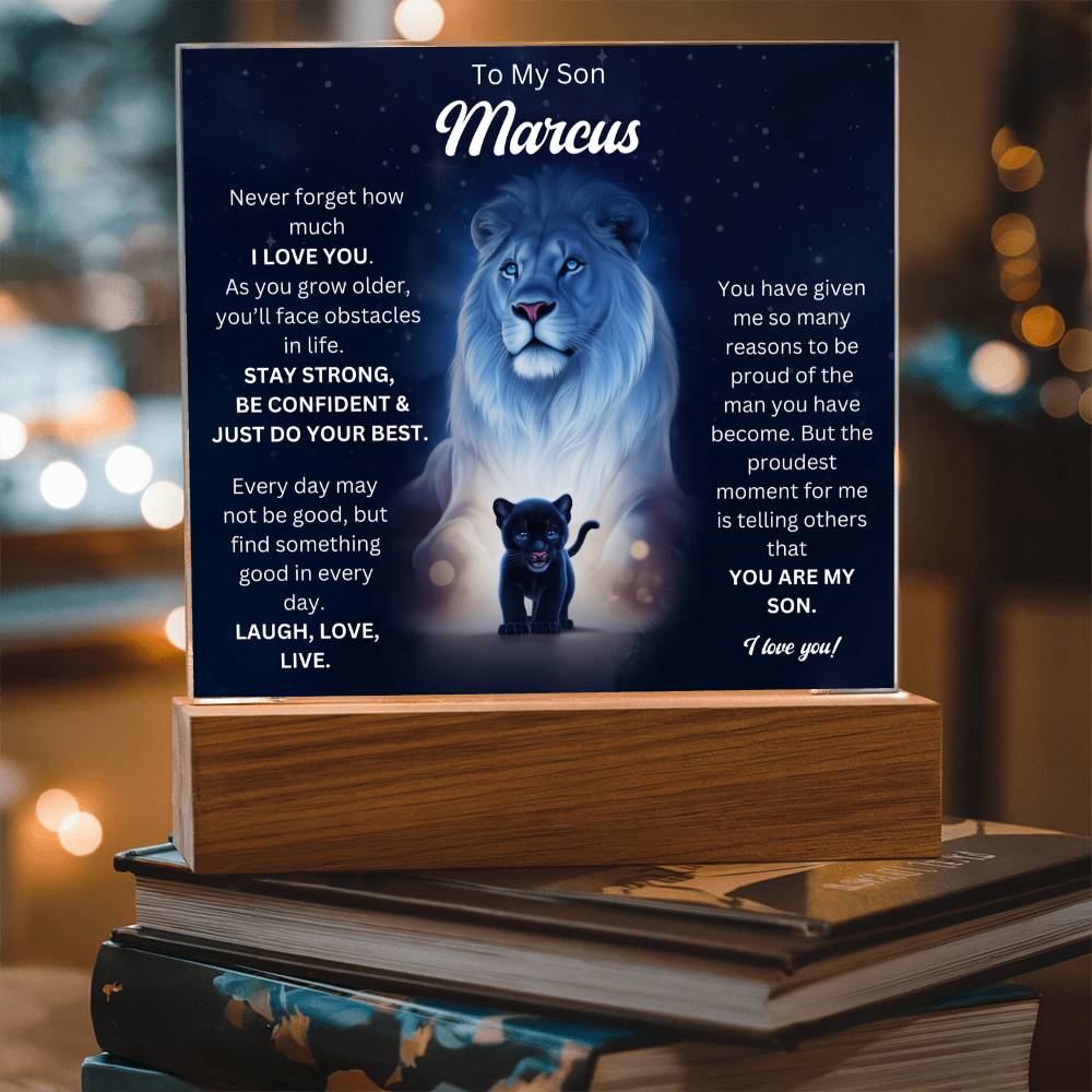 To My Son Acrylic Plaque Gift From Mom 7