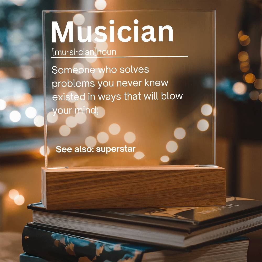 Musician Personalized Gift Acrylic Plaque 1