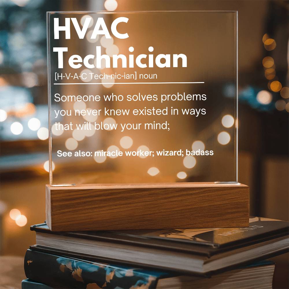 HVAC Technician Personalized Gift Acrylic Plaque1