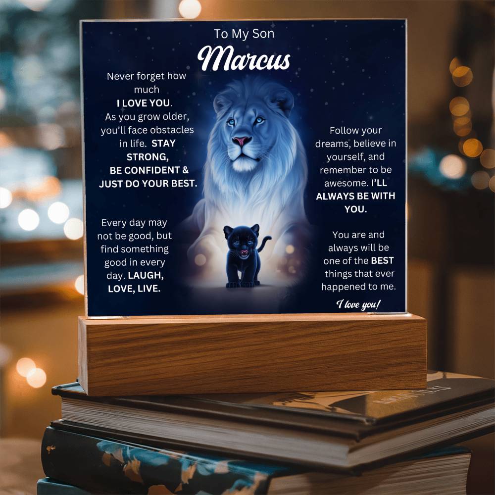To My Son Acrylic Plaque Gift From Mom 6