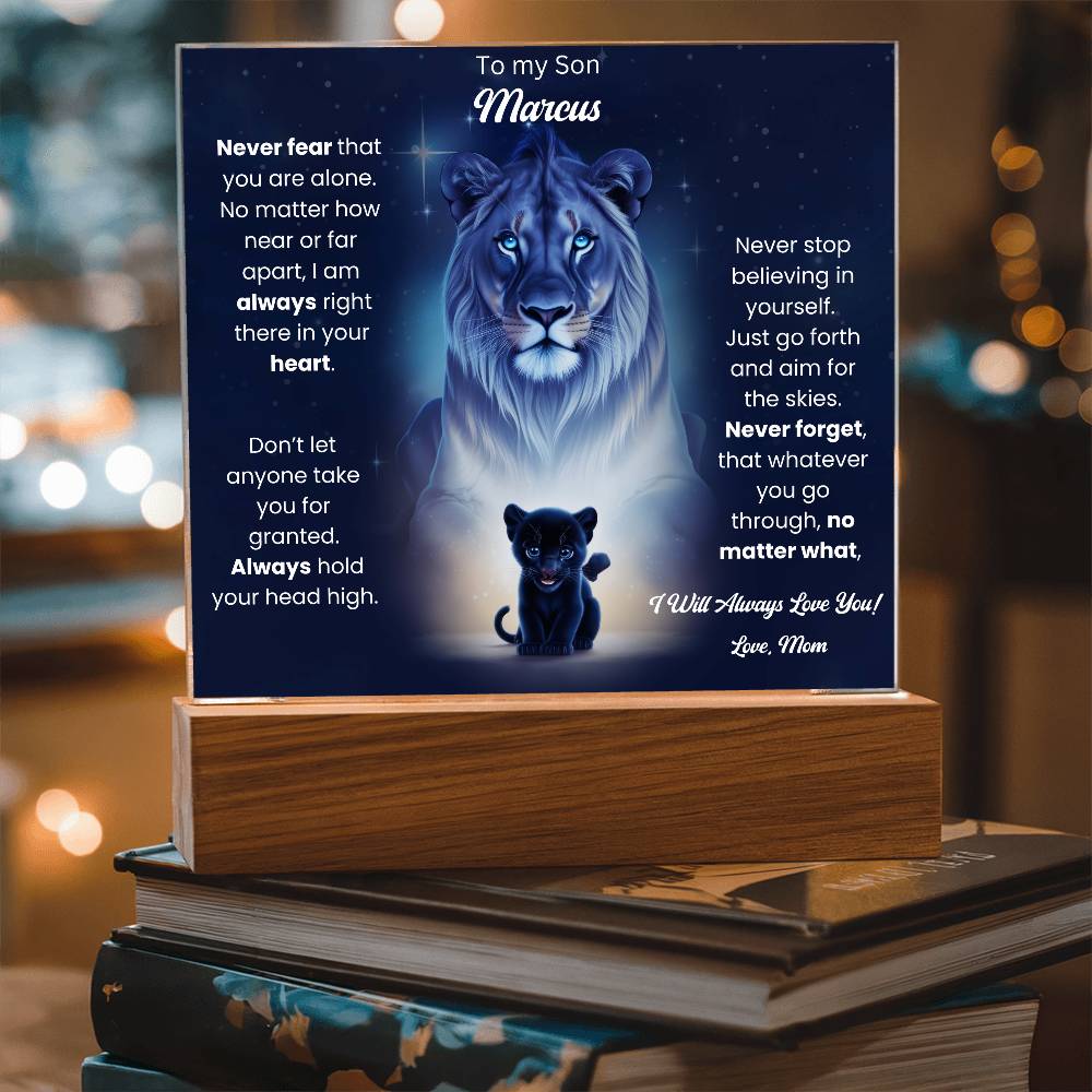 To My Son Acrylic Plaque Gift From Mom 8