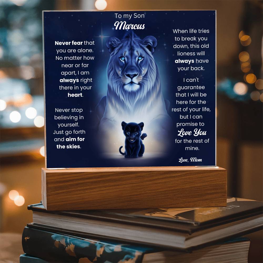 To My Son Acrylic Plaque Gift From Mom 9