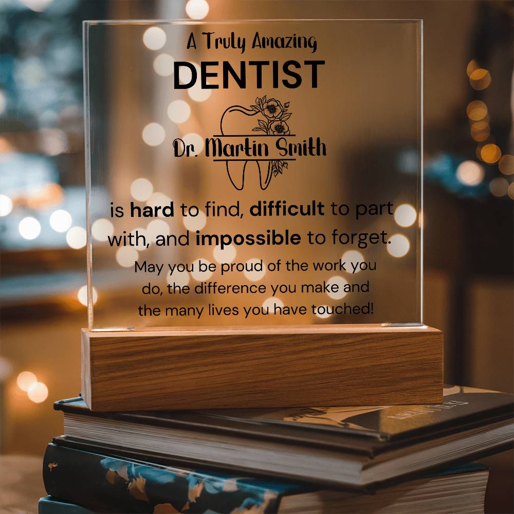 Gift For Dentist Personalized Acrylic Plaque 2