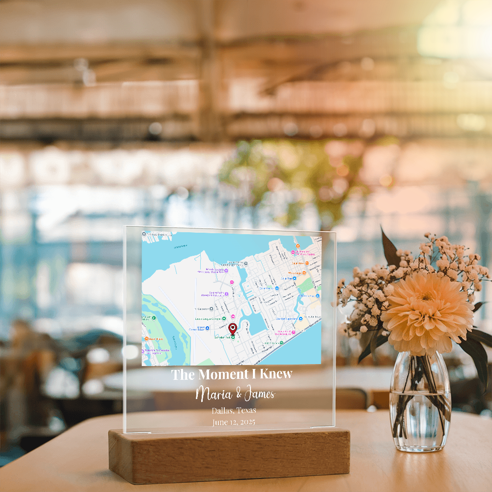 Custom Love Story Location Keepsake