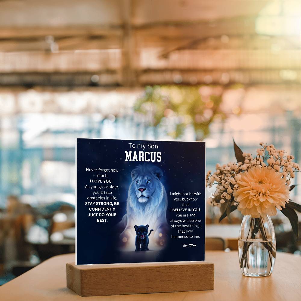 Markus 1 - Printed Acrylic Plaque