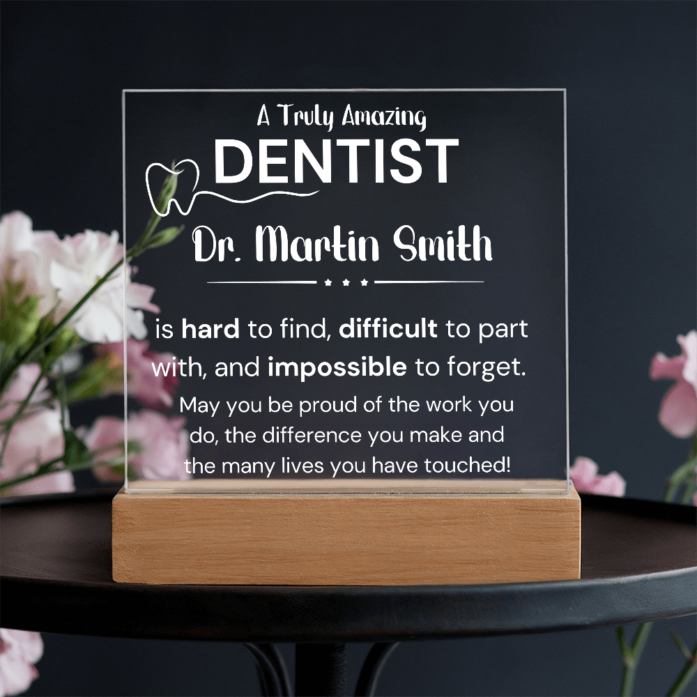 Gift For Dentist Personalized Acrylic Plaque 1