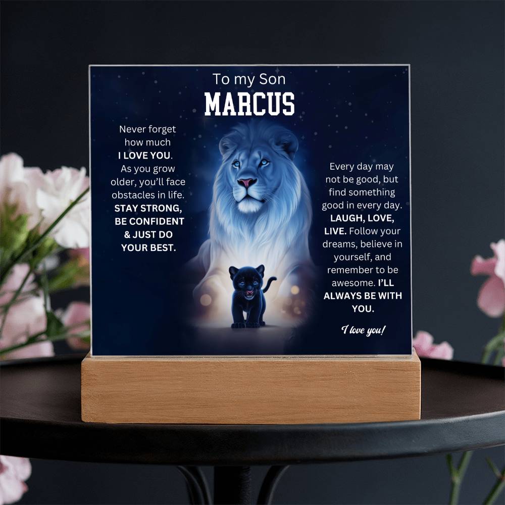 To My Son Acrylic Plaque Gift From Mom 5