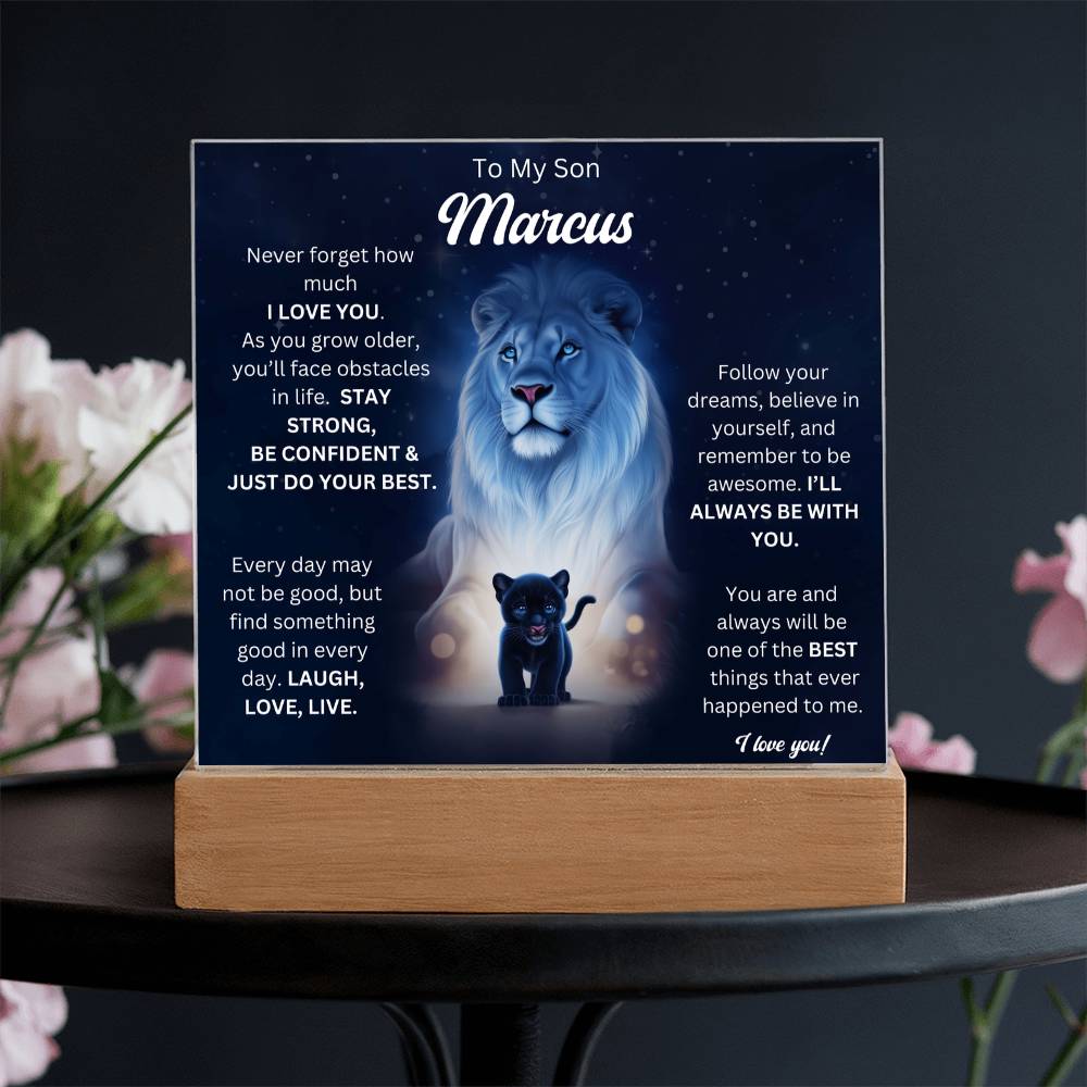 To My Son Acrylic Plaque Gift From Mom 6