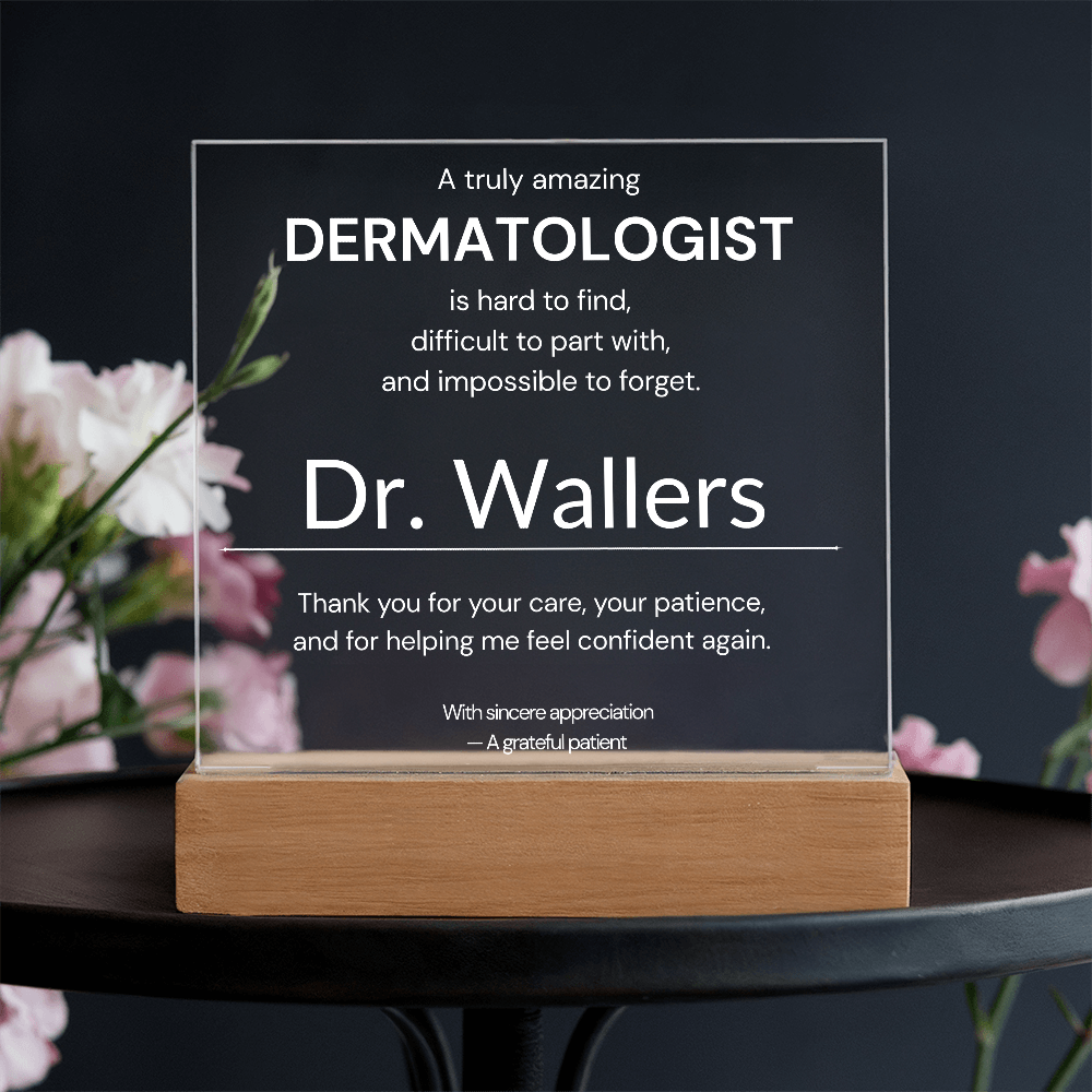 Personalized Dermatologist Appreciation Gift from Patient