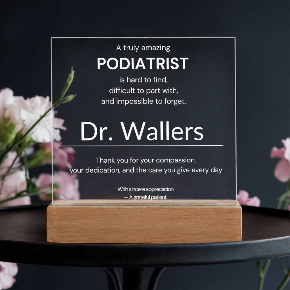 Personalized Podiatrist Appreciation Gift from Patient
