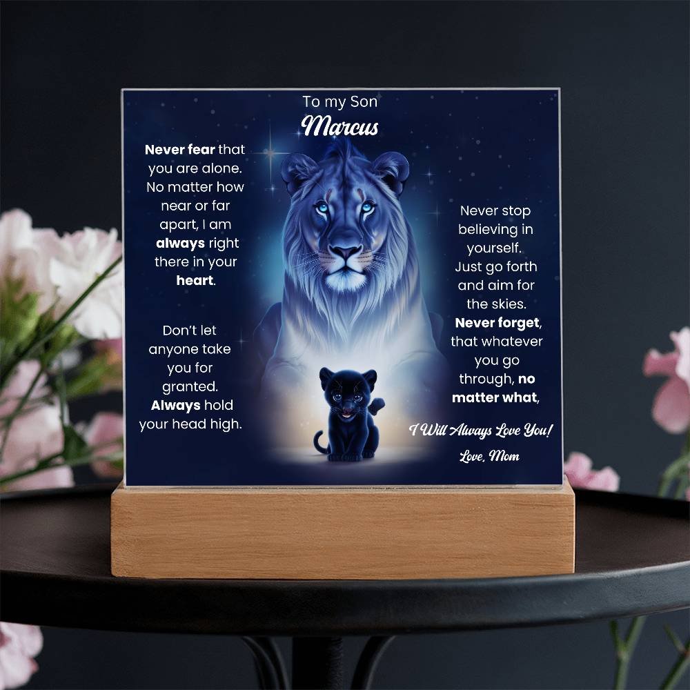 To My Son Acrylic Plaque Gift From Mom 8
