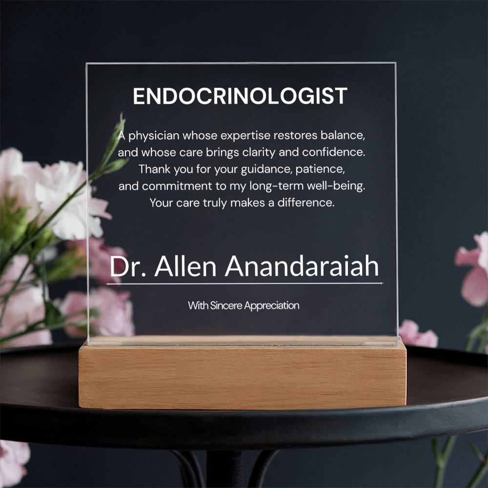 Endocrinologist Appreciation Gift from Patient