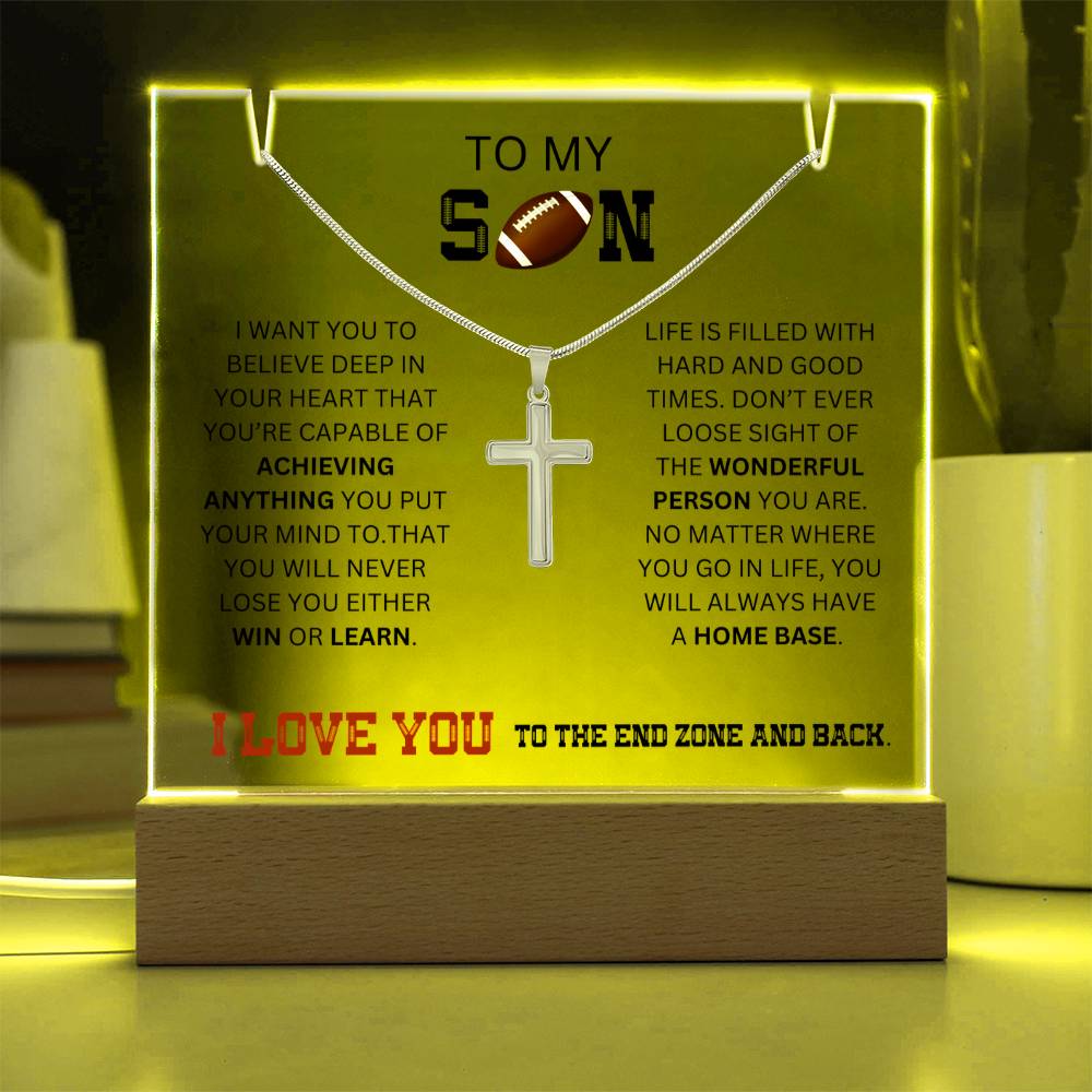 To My Son - I Want You To Believe Football Gift