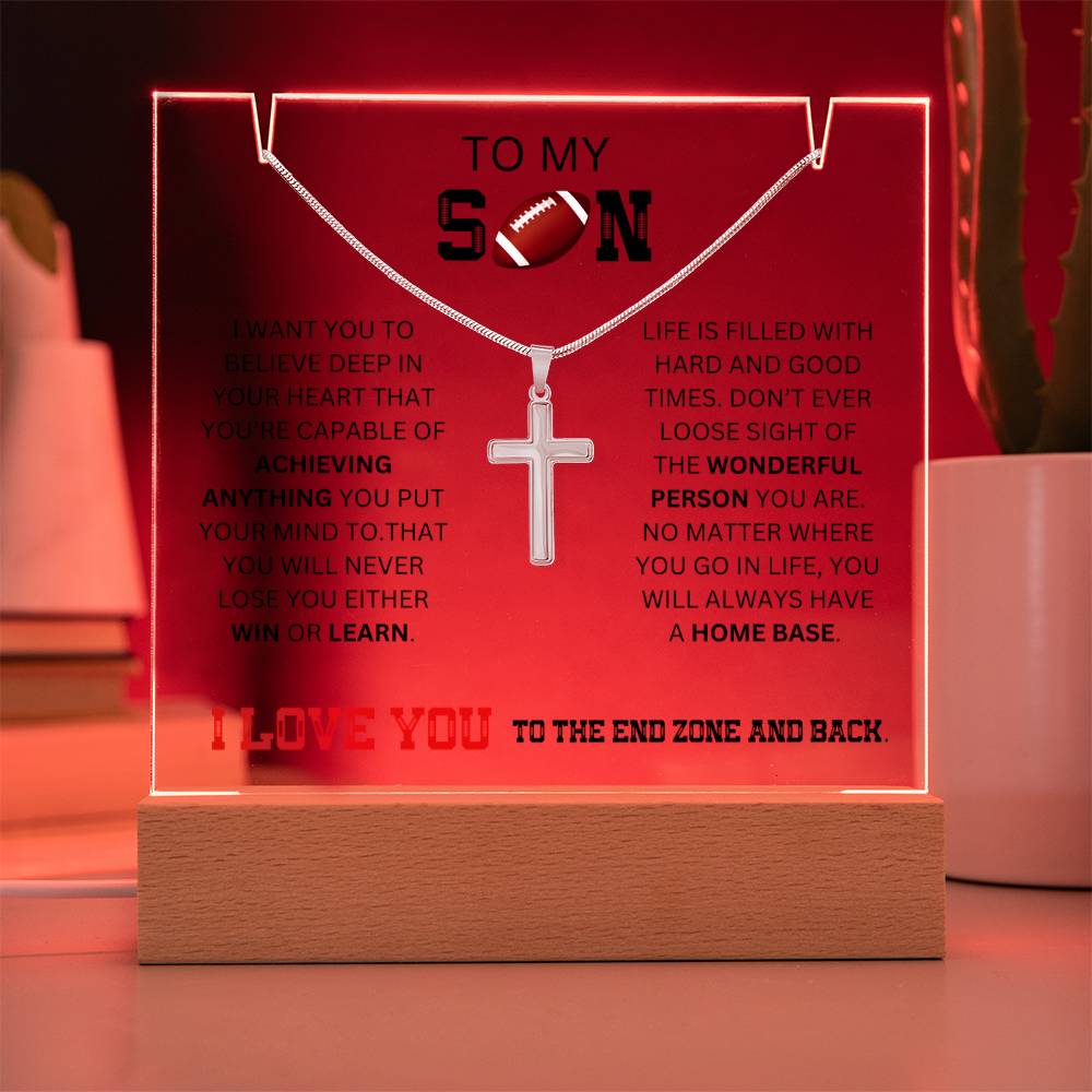 To My Son - I Want You To Believe Football Gift