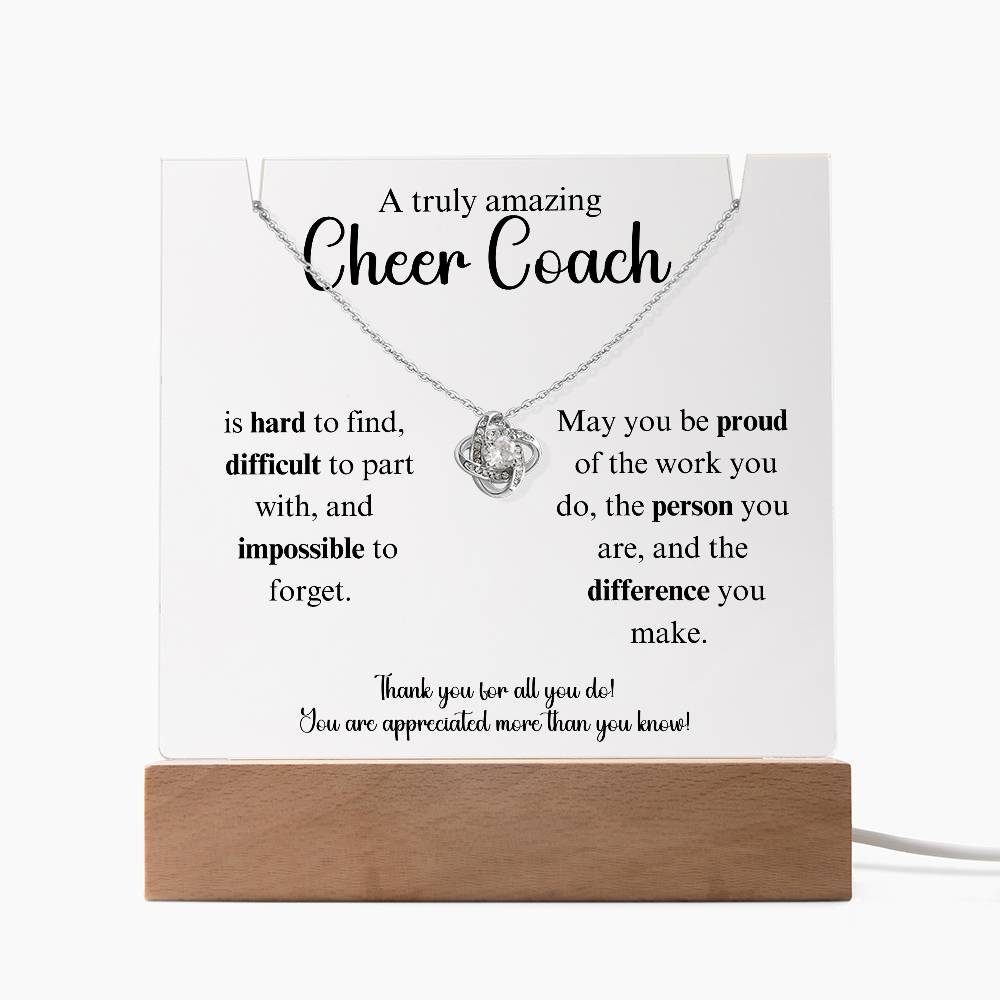 A Truly Amazing Cheer Coach - Love Knot Keepsake Acrylic Bundle