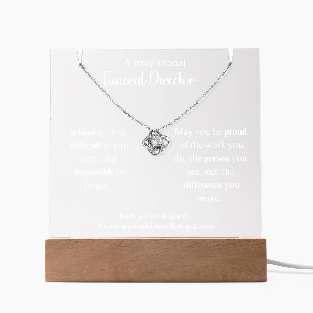 Funeraldirecotr Keepsake Acrylic Bundle Loveknot