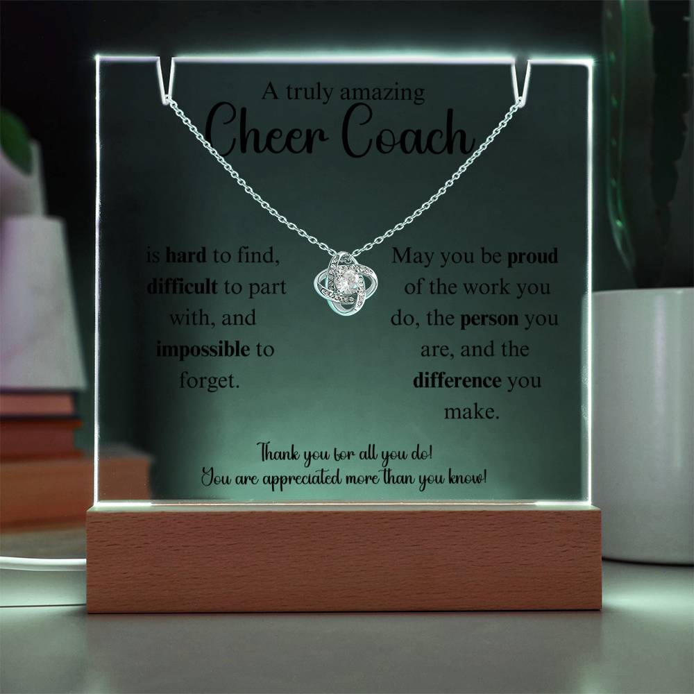A Truly Amazing Cheer Coach - Love Knot Keepsake Acrylic Bundle