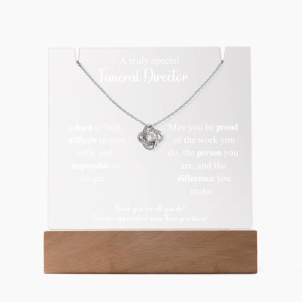 Funeraldirecotr Keepsake Acrylic Bundle Loveknot