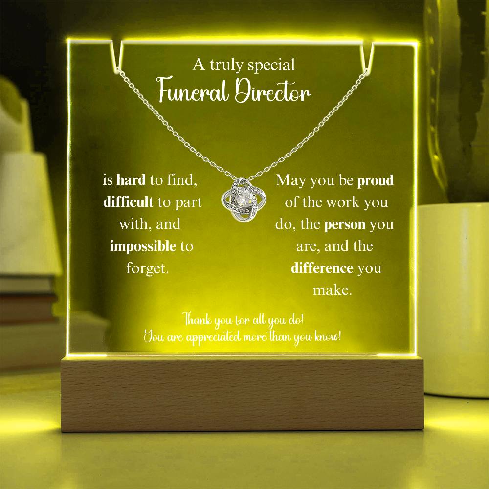 Funeraldirecotr Keepsake Acrylic Bundle Loveknot