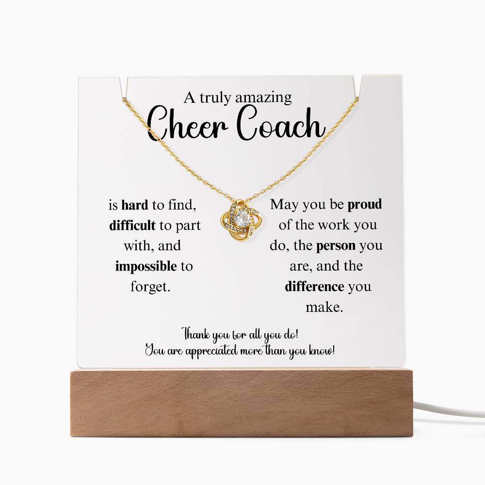 A Truly Amazing Cheer Coach - Love Knot Keepsake Acrylic Bundle