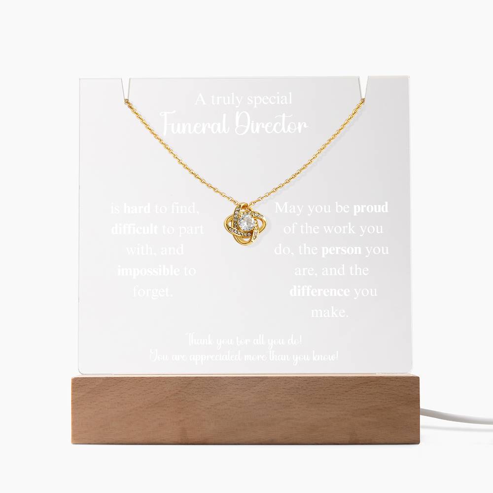 Funeraldirecotr Keepsake Acrylic Bundle Loveknot