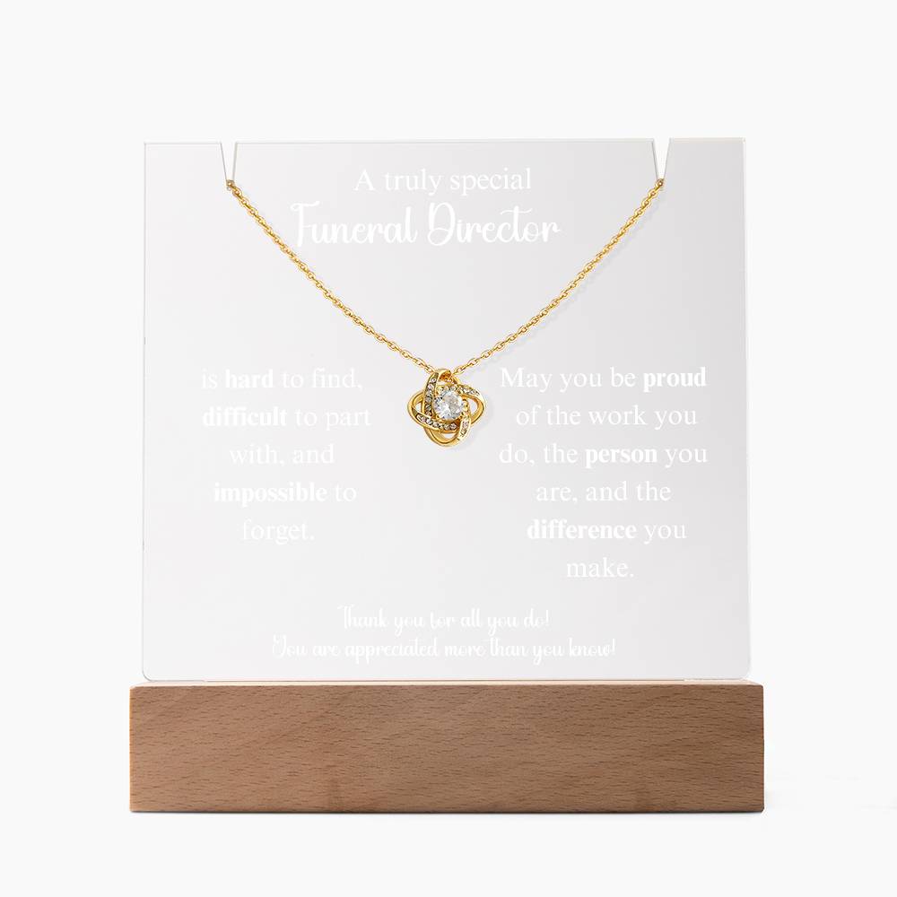 Funeraldirecotr Keepsake Acrylic Bundle Loveknot