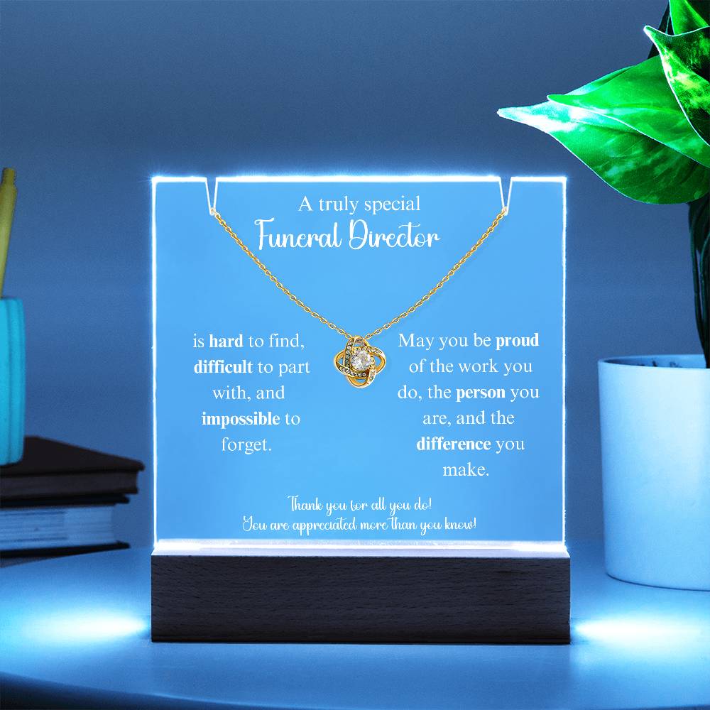 Funeraldirecotr Keepsake Acrylic Bundle Loveknot