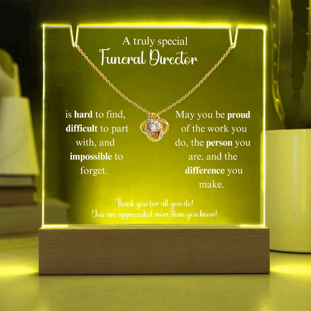Funeraldirecotr Keepsake Acrylic Bundle Loveknot