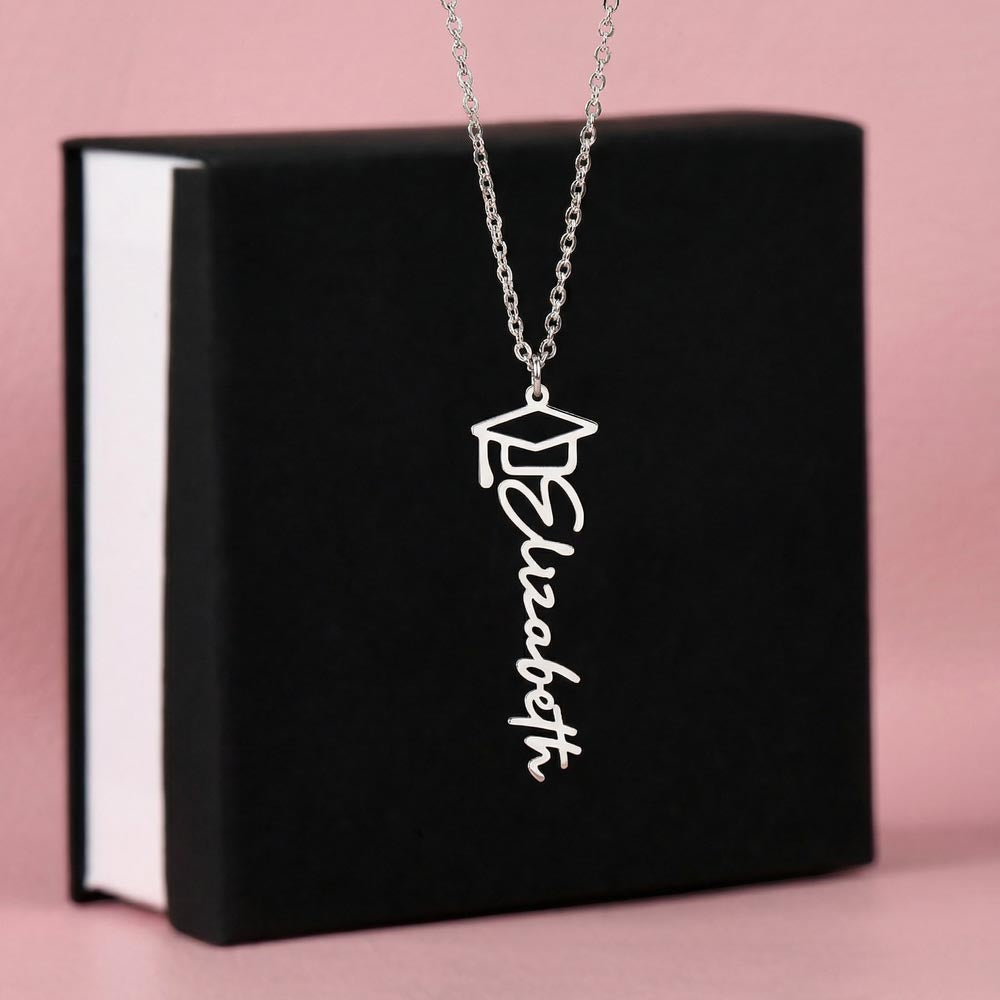 Happy Graduation - Graduation Name Necklace
