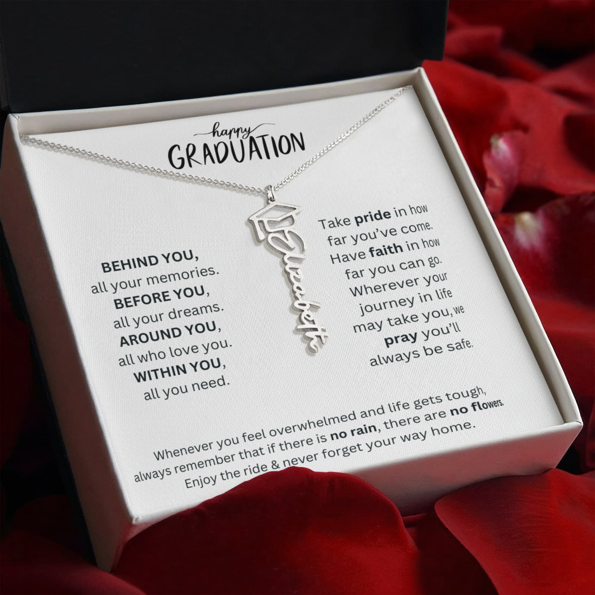 Happy Graduation - Graduation Name Necklace