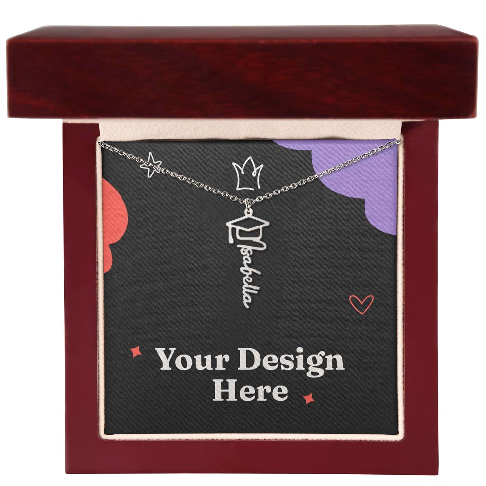 Happy Graduation - Graduation Name Necklace