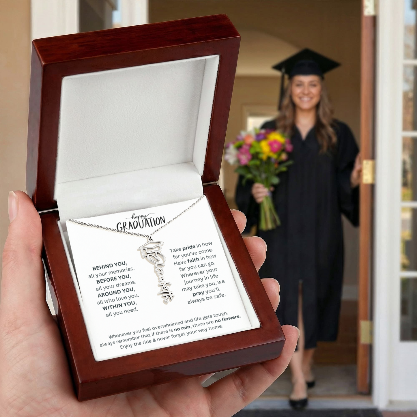Happy Graduation - Graduation Name Necklace