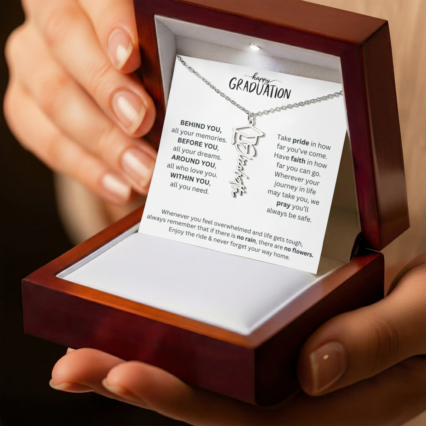 Happy Graduation - Graduation Name Necklace