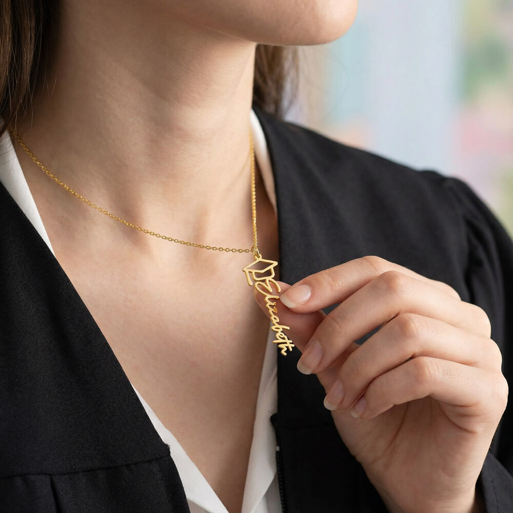 Happy Graduation - Graduation Name Necklace