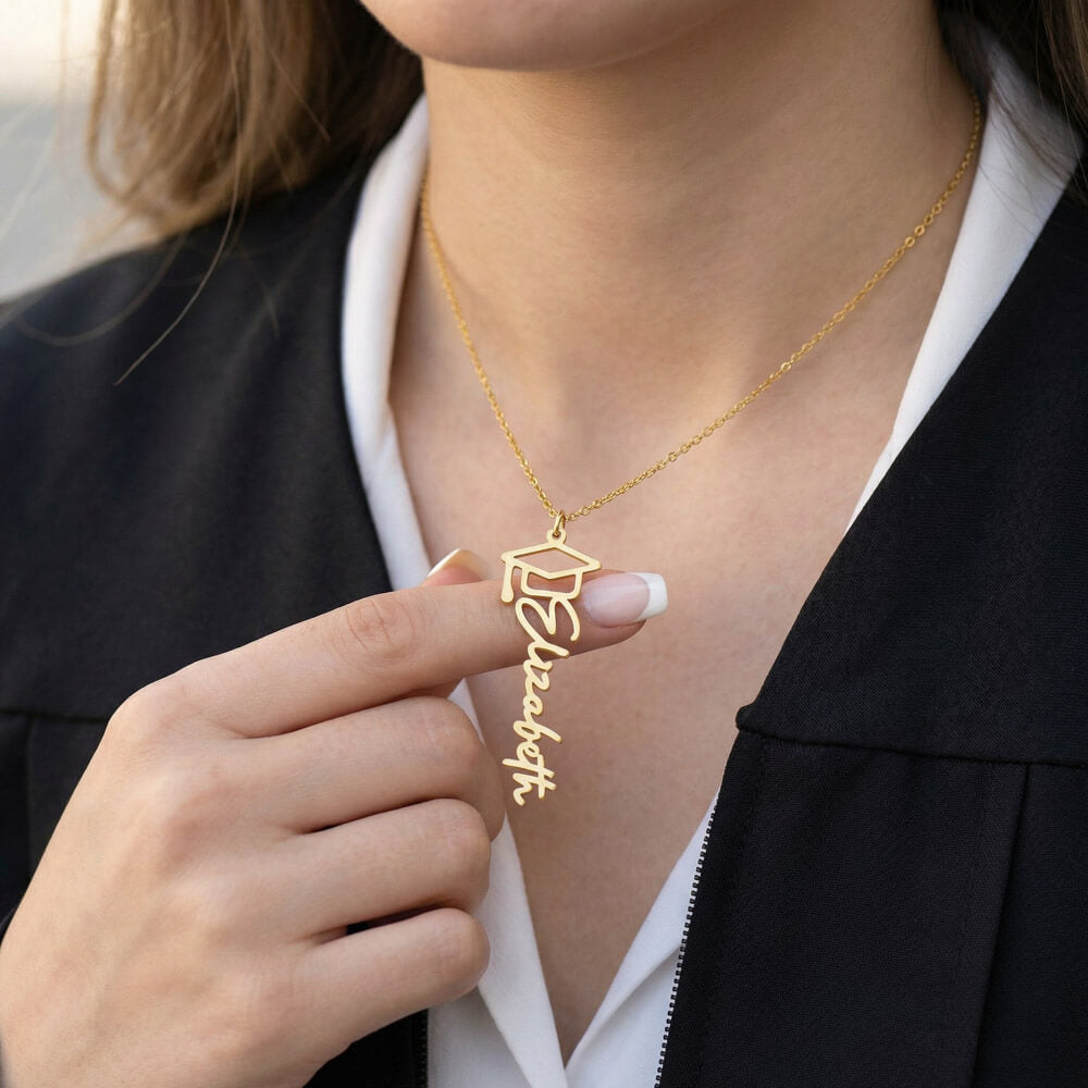 Happy Graduation - Graduation Name Necklace