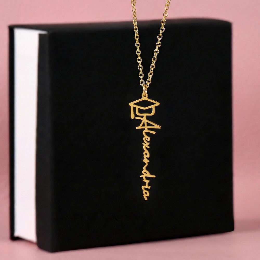 Happy Graduation - Graduation Name Necklace