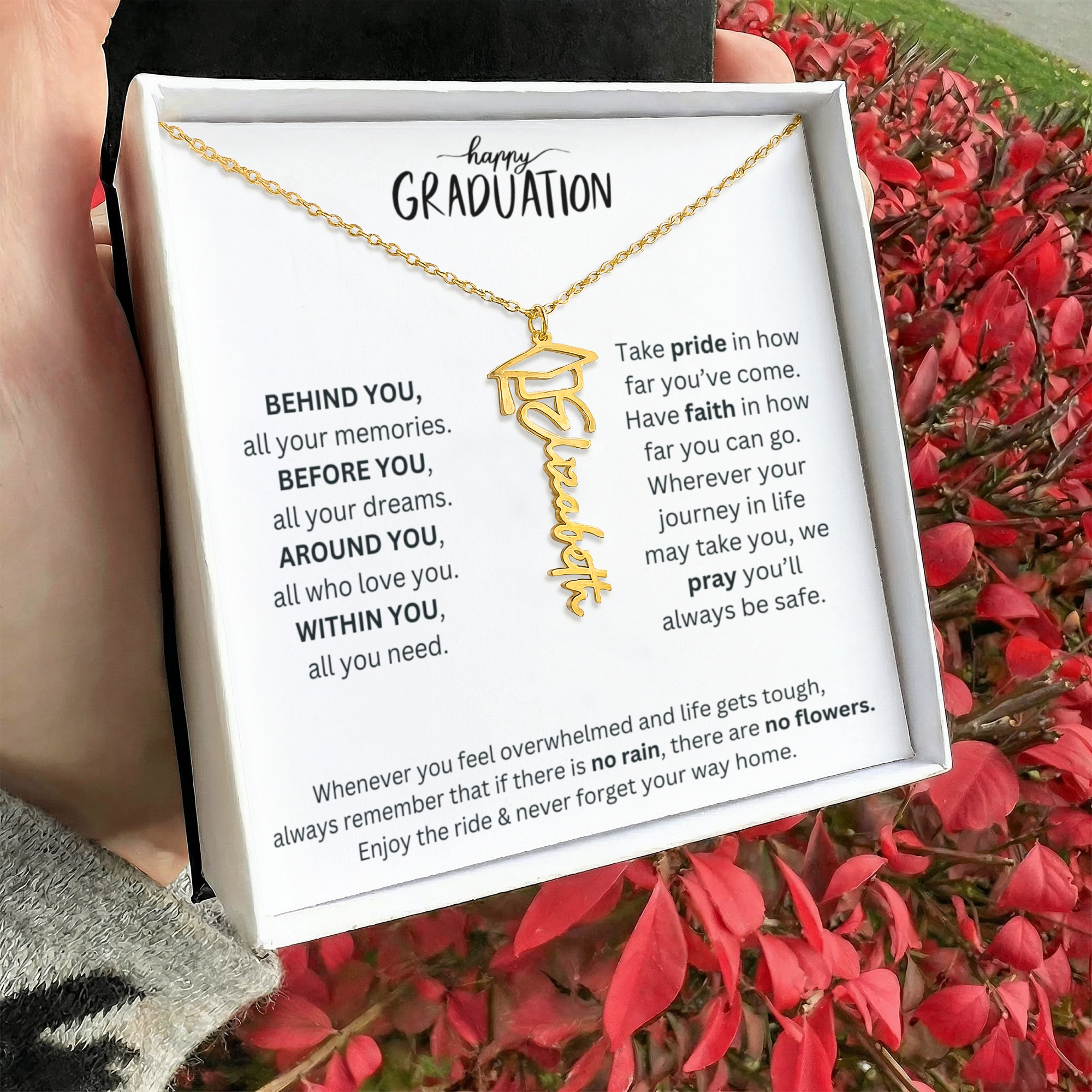 Happy Graduation - Graduation Name Necklace