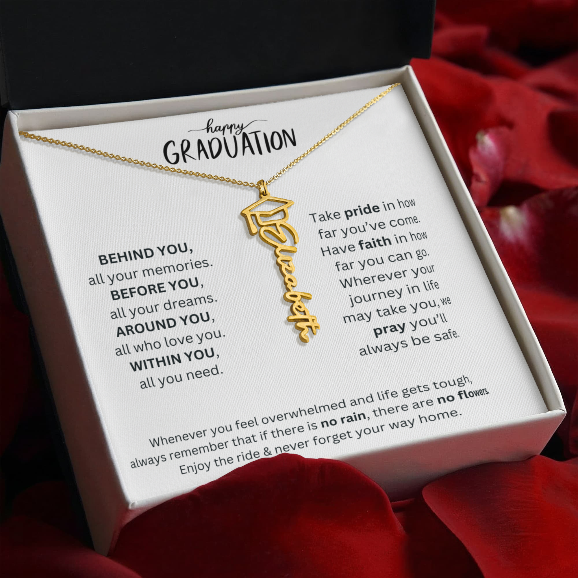 Happy Graduation - Graduation Name Necklace